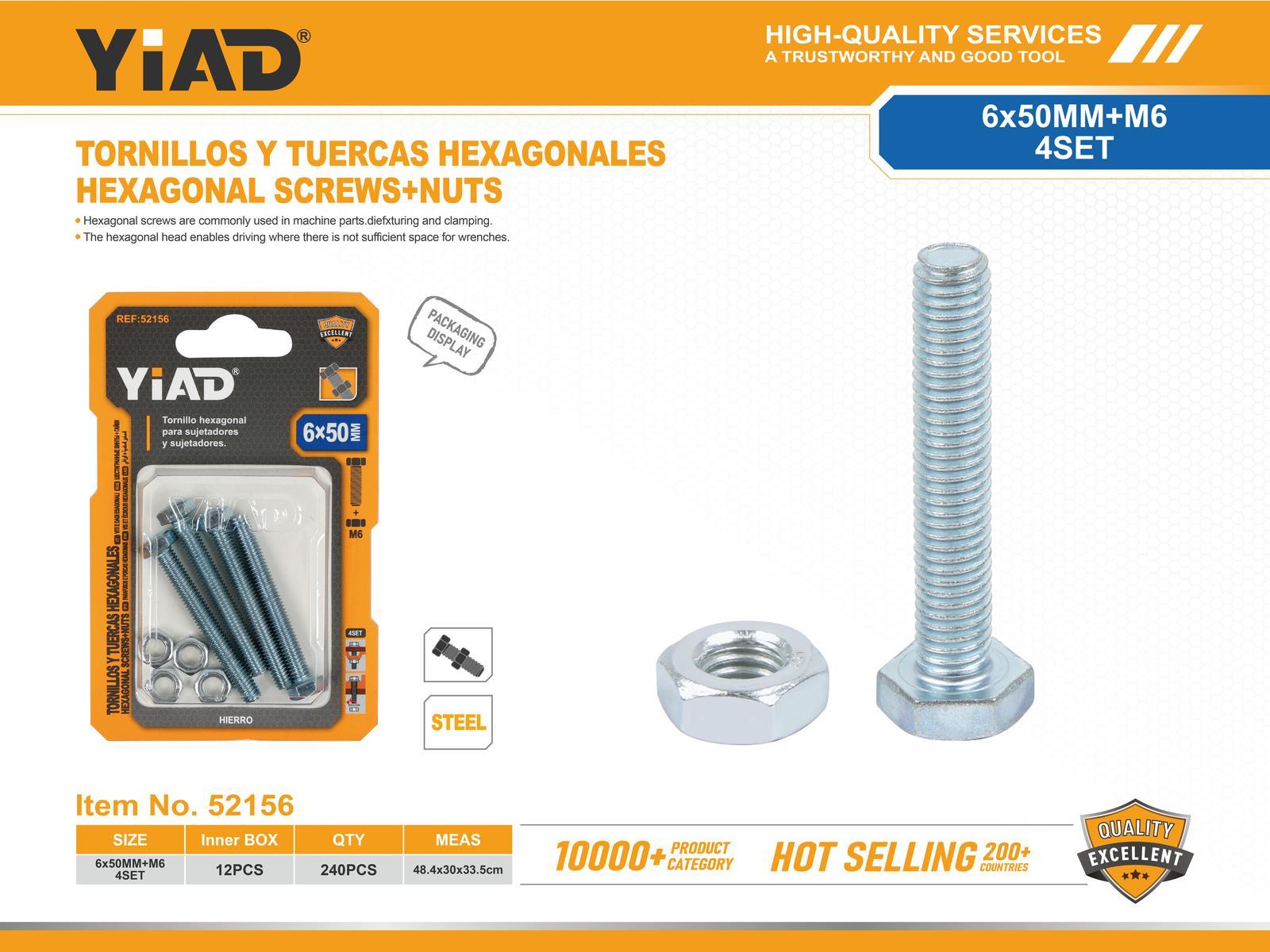 Tornillo, modelo M6, ref. 52156