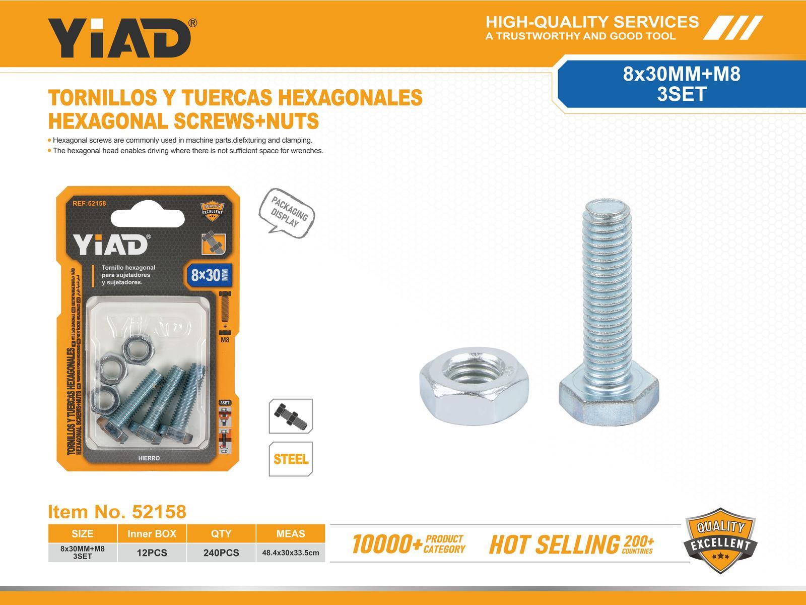 Tornillo, modelo M8, ref. 52158