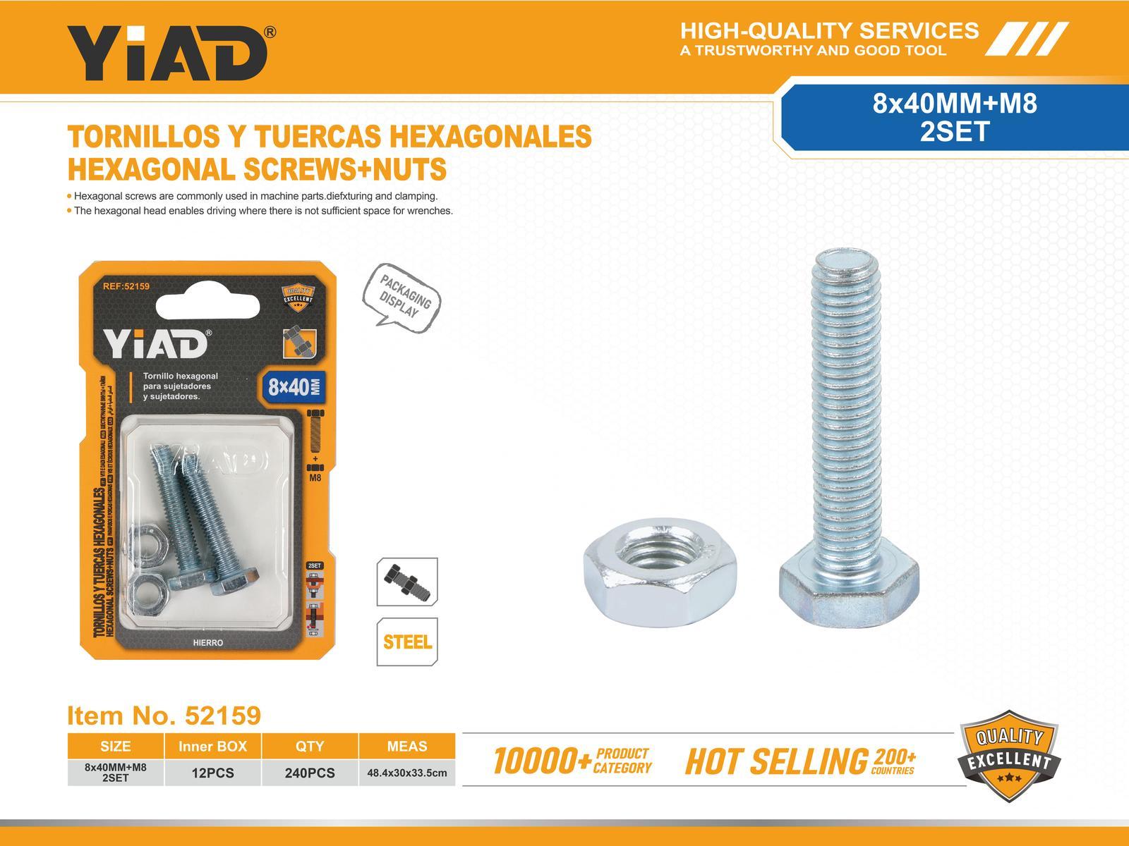Tornillo, modelo M8, ref. 52159