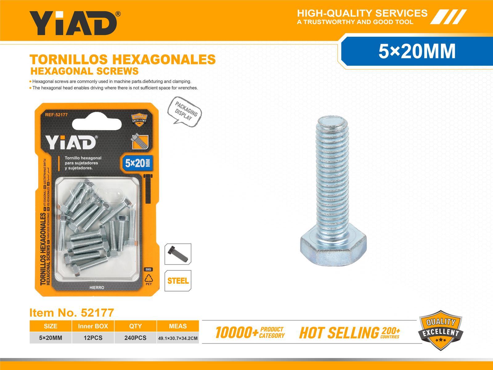 Tornillo, 5 × 20, ref. 52177