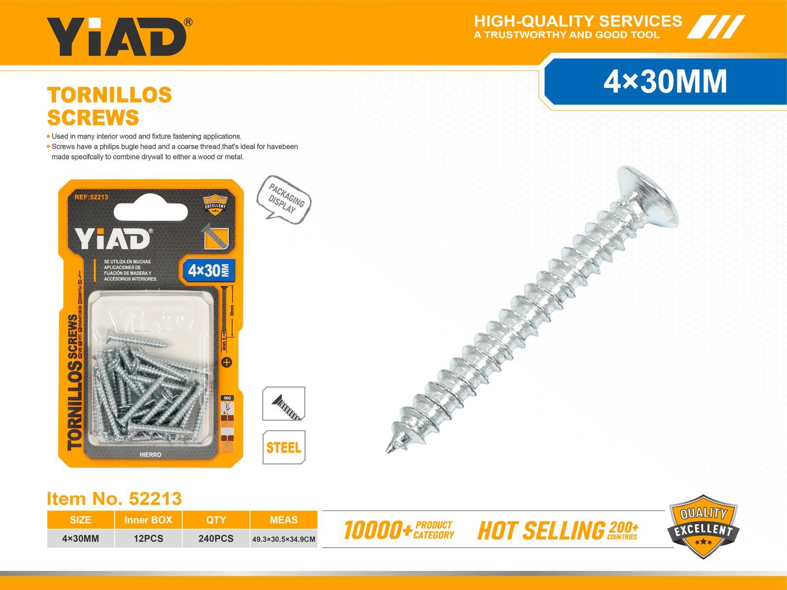 Tornillo, 4 × 30, ref. 52213