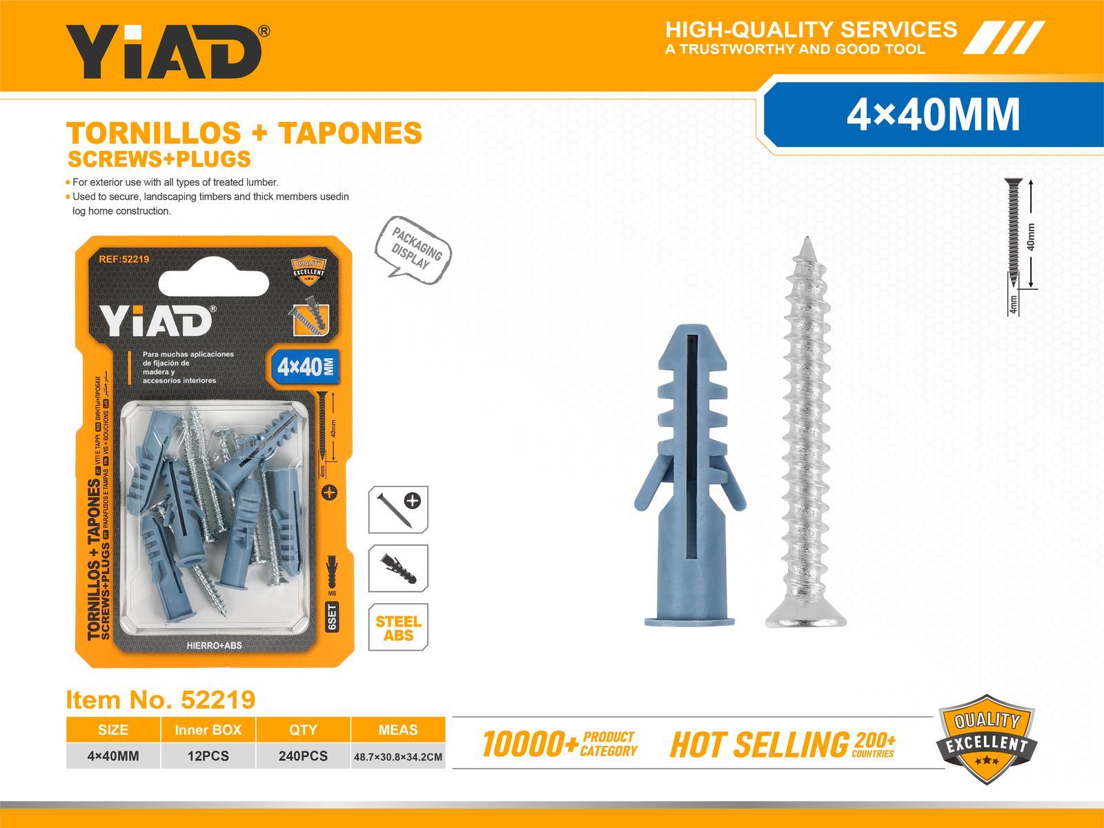 Tornillo, 4 × 40, ref. 52219