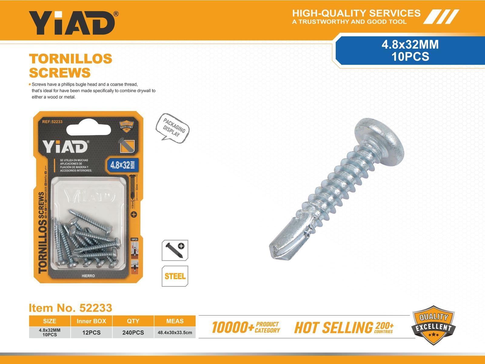 Tornillo, 4,8 × 32