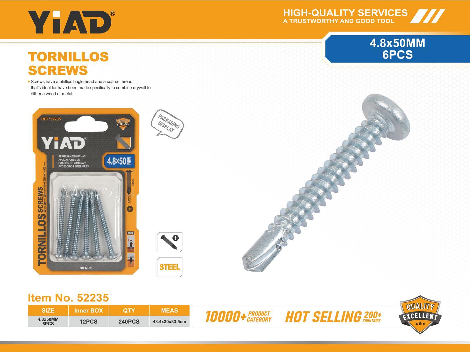 Tornillo, 4,8 × 50, ref. 52235