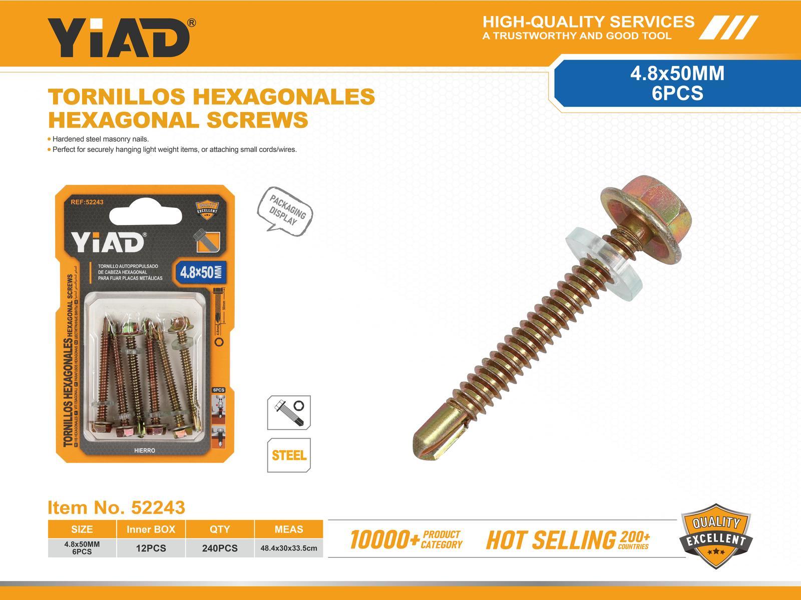Tornillo, 4,8 × 50, ref. 52243