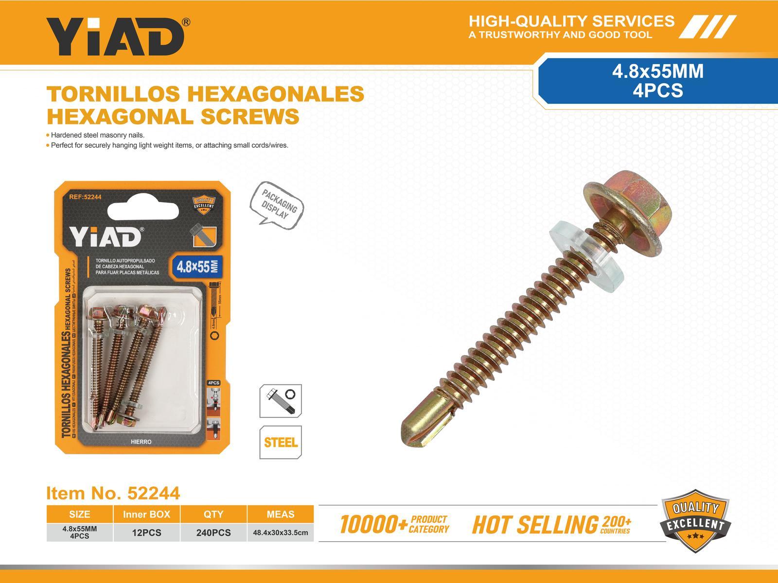Tornillo, 4,8 × 55