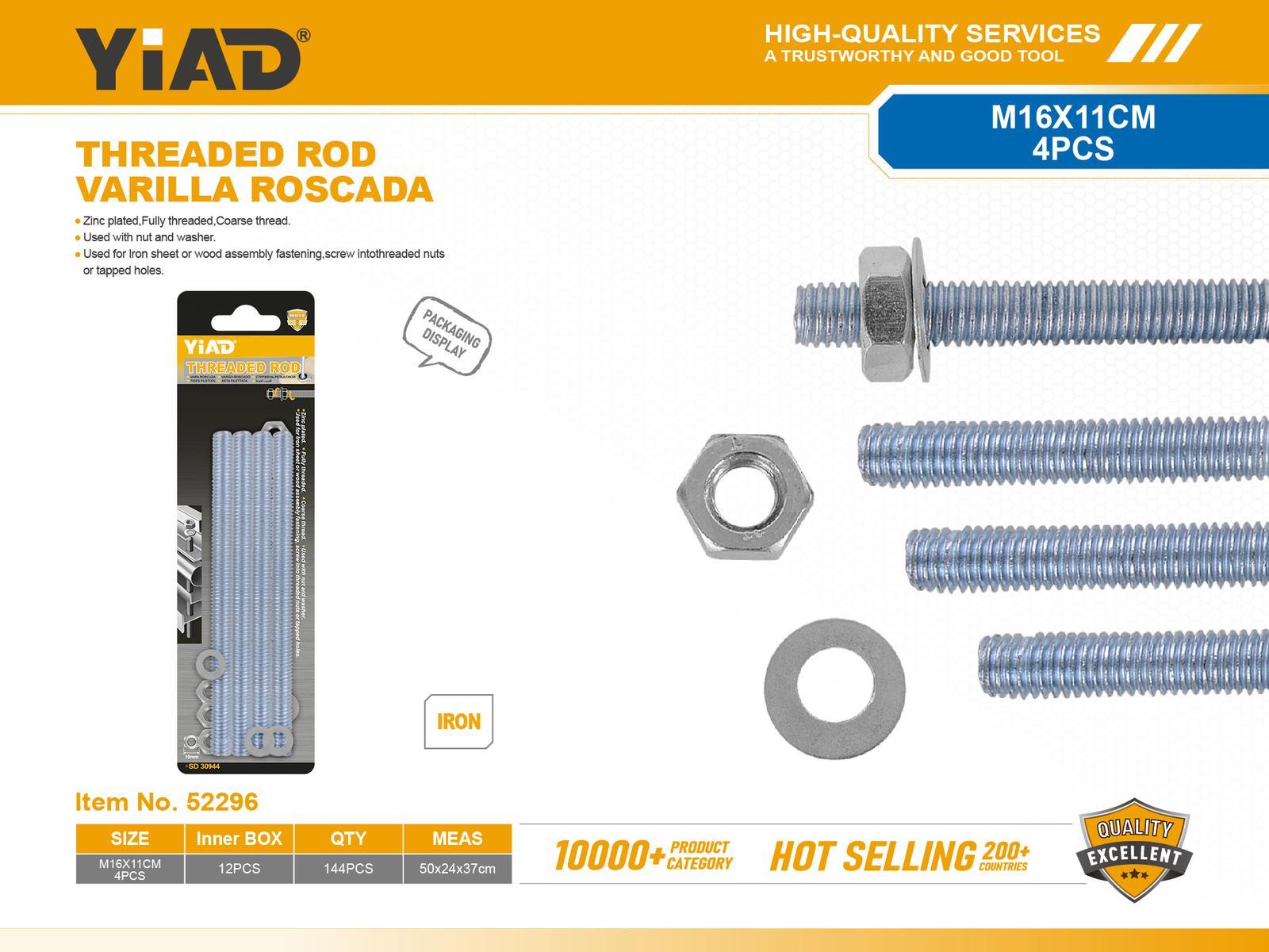 Tornillo, modelo M6, 4 piezas