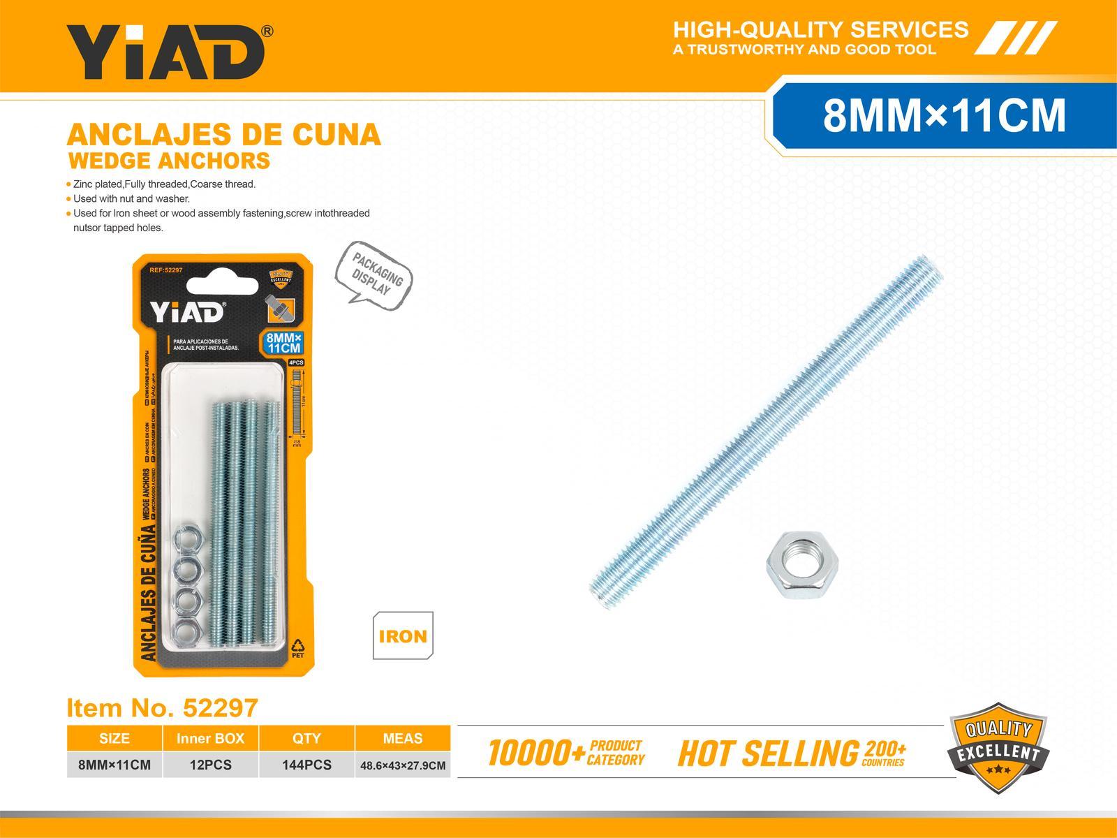 Tornillo, modelo M8, 4 piezas