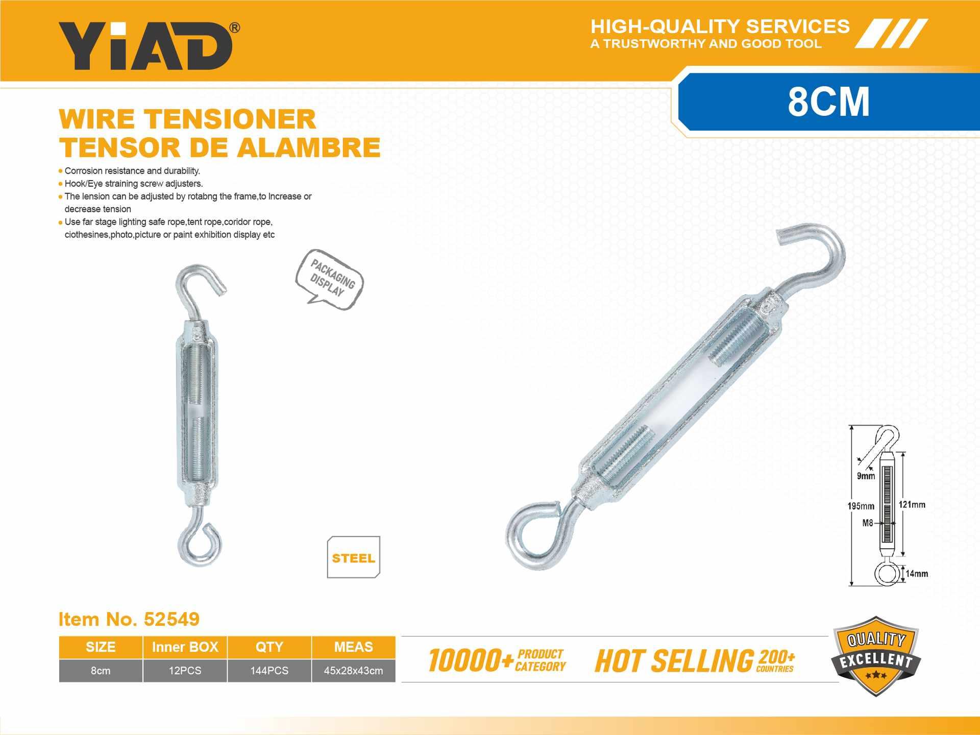 Tornillos especiales, 8 cm, 1 pieza