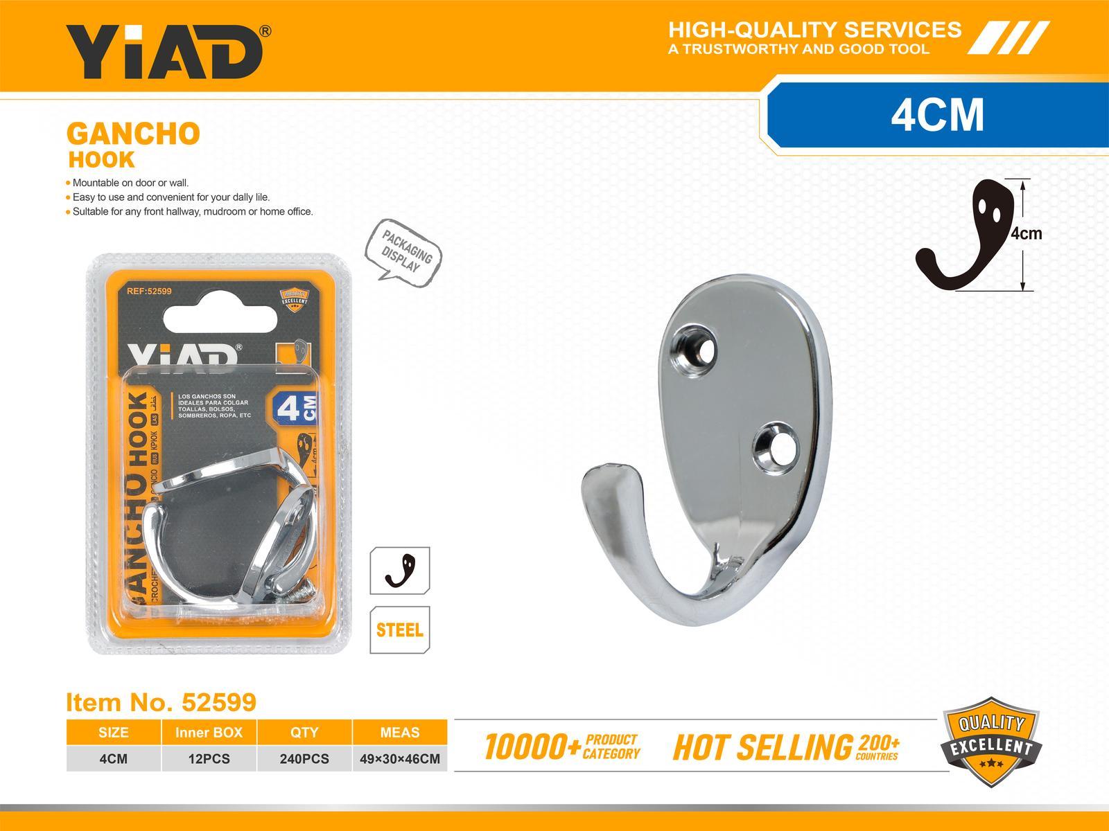 Gancho, 2 piezas, ref. 52599