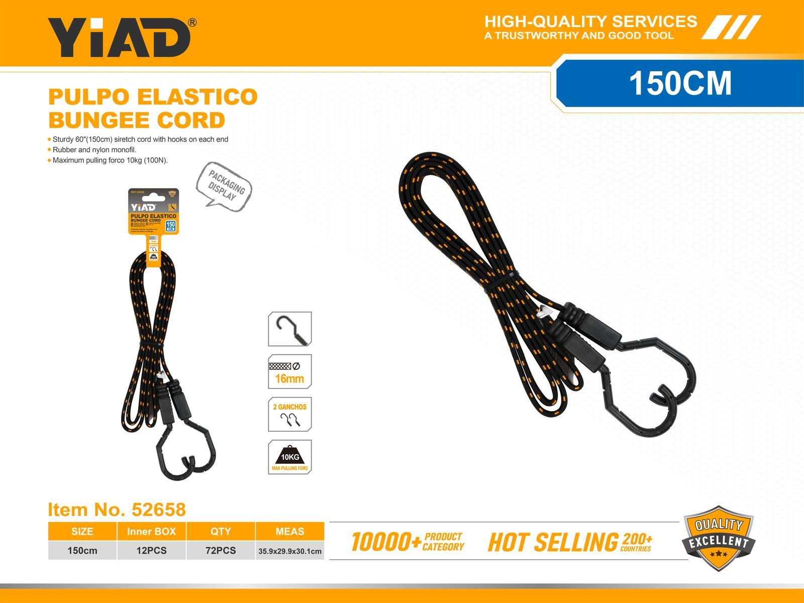 Correa YD para equipaje, 150 cm, 16 mm, 1 pieza
