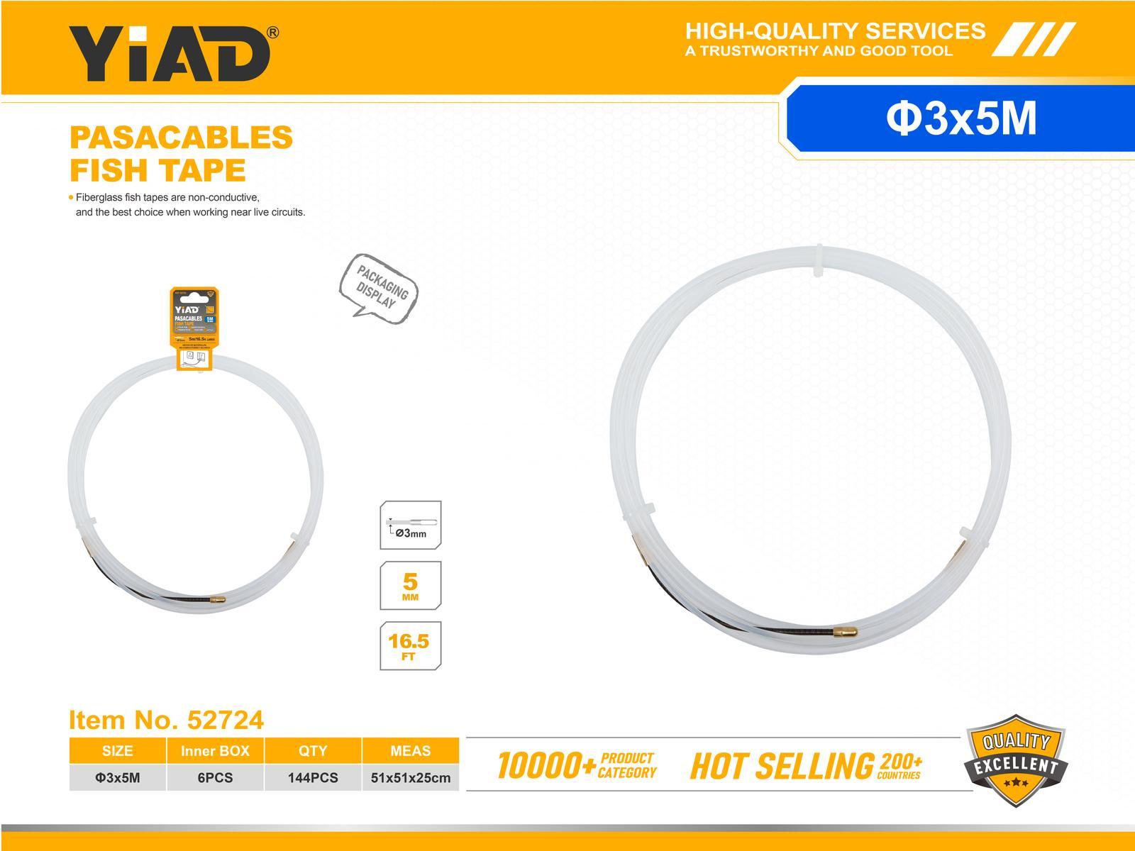 Pasacables para pared, 3 × 5, color blanco
