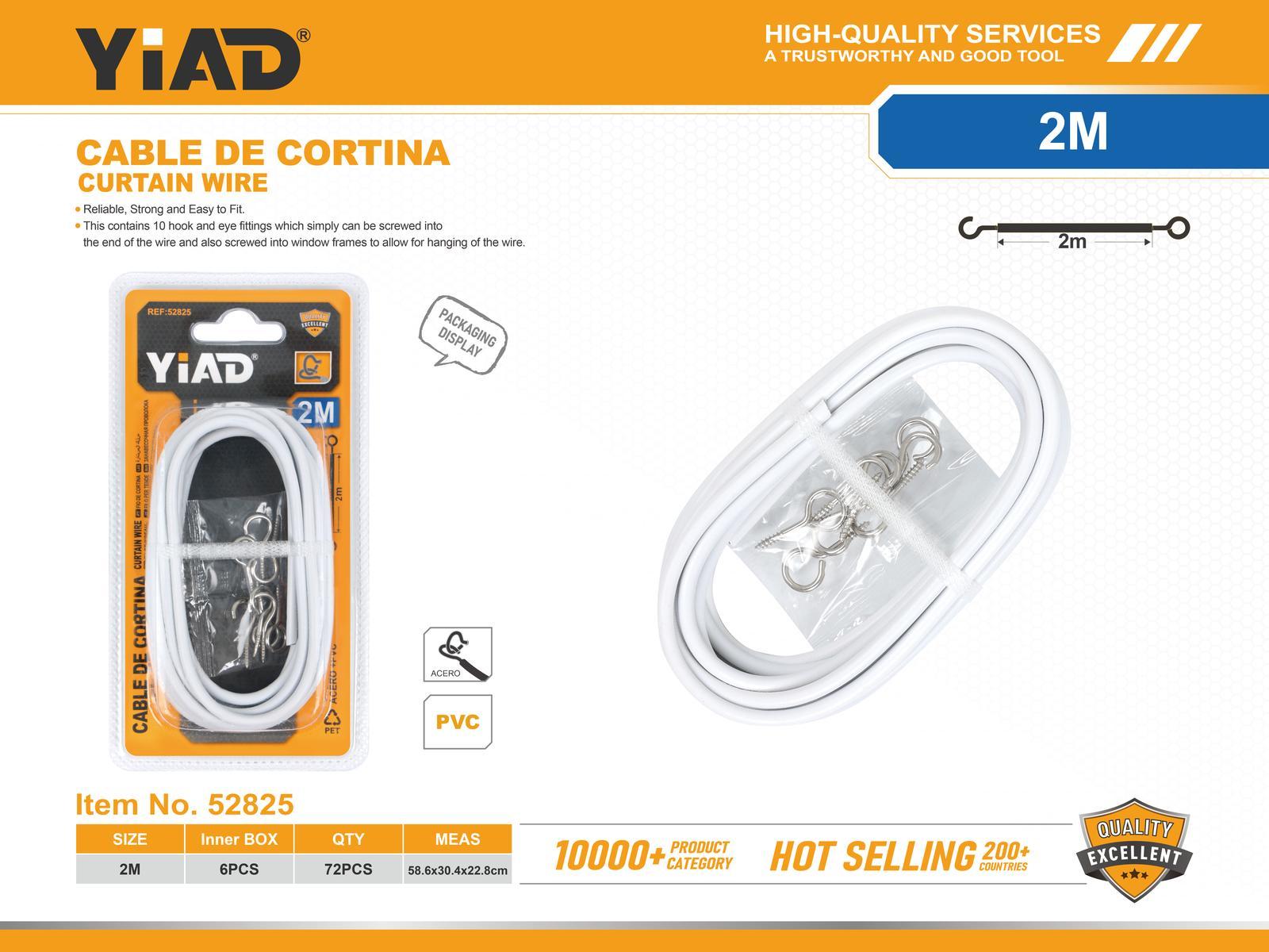 Cordones para cortinas, 2 m