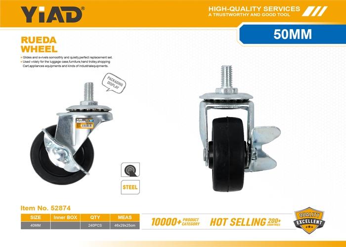 Ruedas de goma, 2 pulgadas, ref. 52874