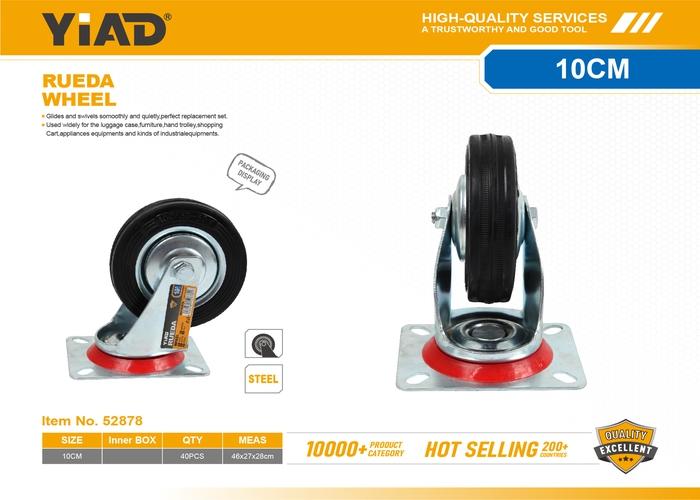 Ruedas de goma, 4 pulgadas, ref. 52878