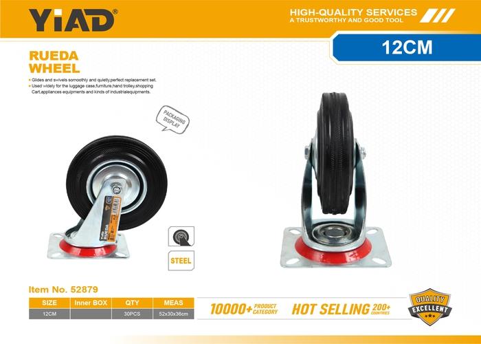 Ruedas de goma, 5 pulgadas, ref. 52879