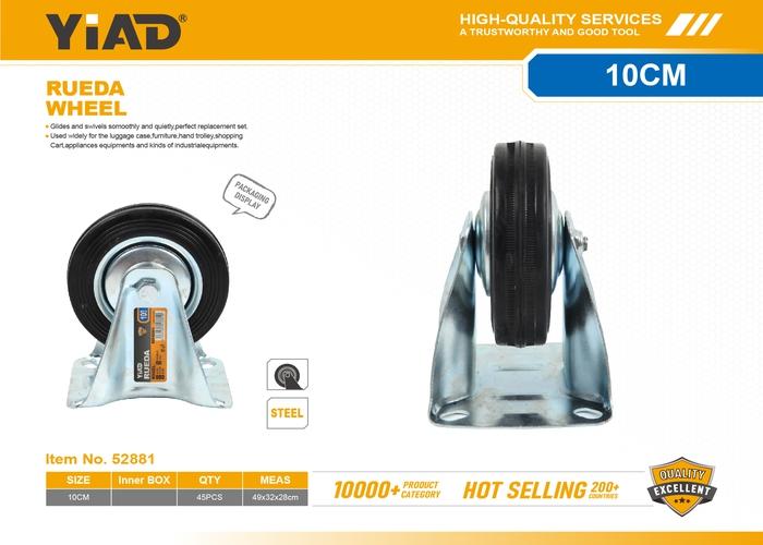 Ruedas de goma, 4 pulgadas, ref. 52881