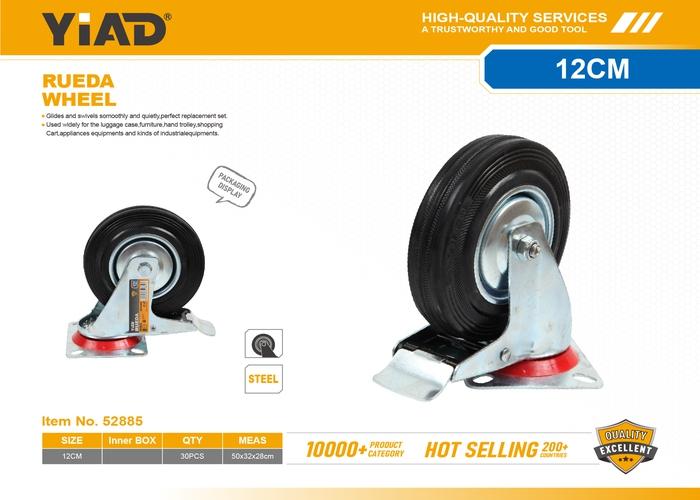 Ruedas de goma, 5 pulgadas, ref. 52885