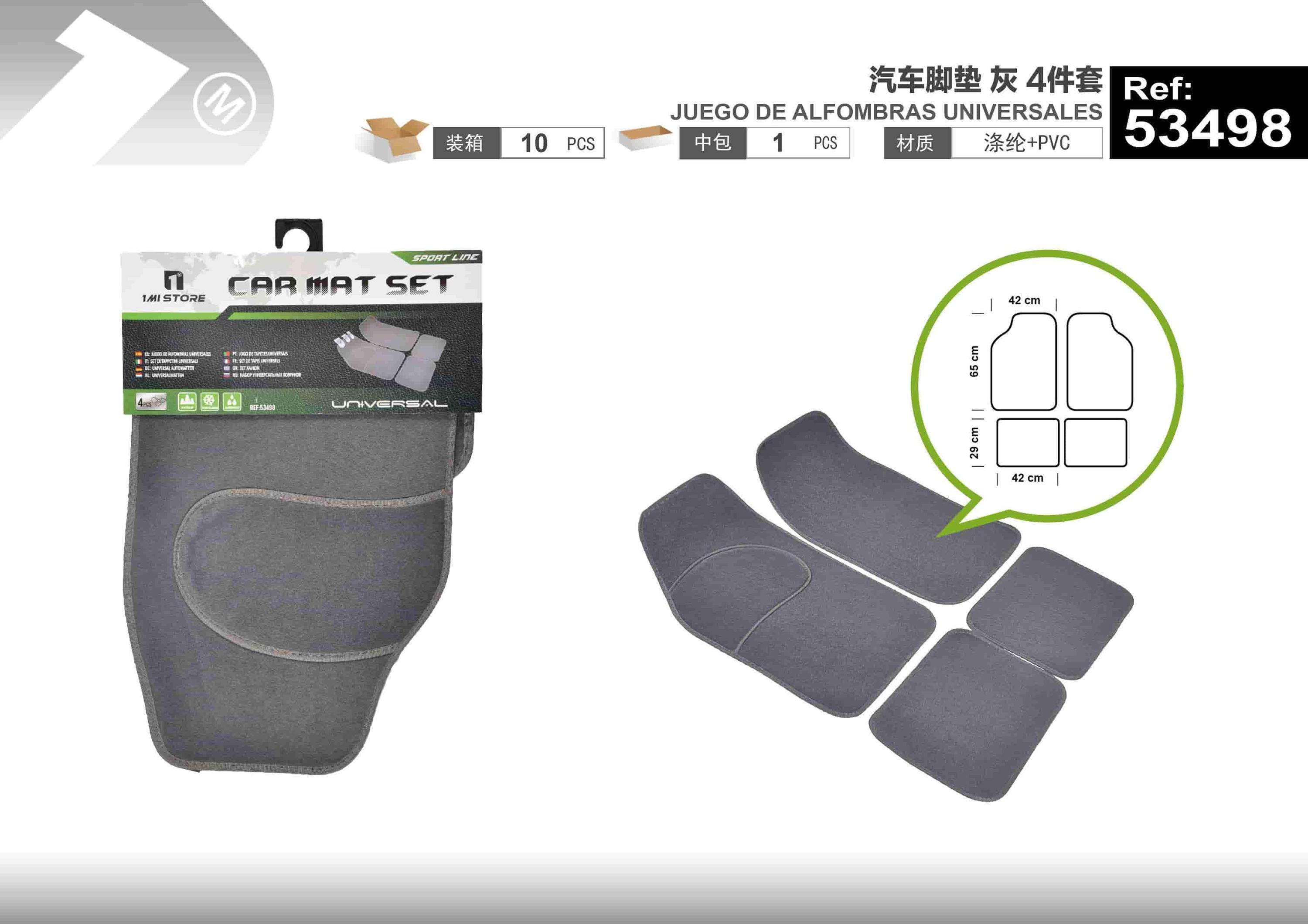 Alfombrillas de coche, 400 g, color gris