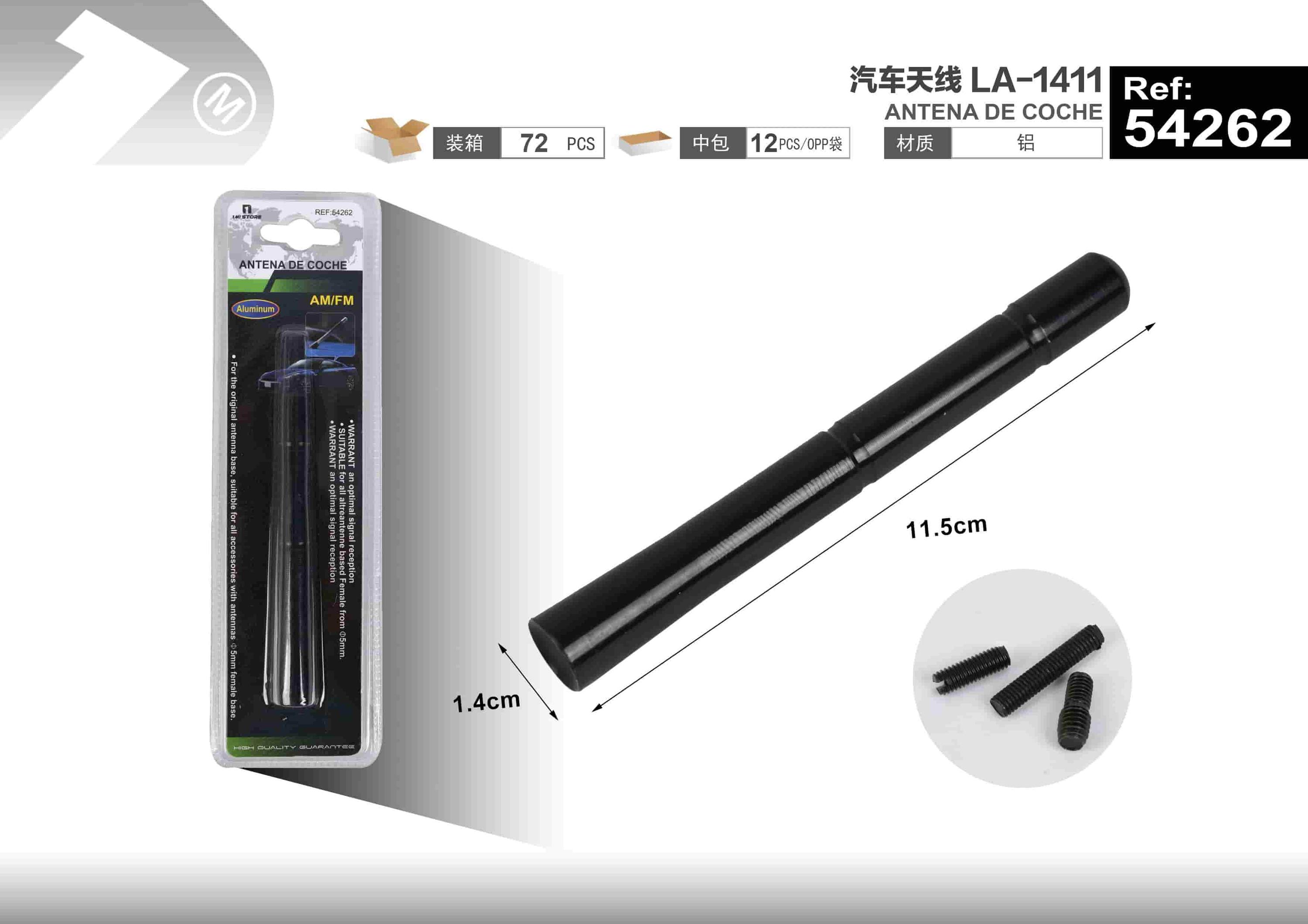 Antenas automotrices, modelo LA-1411
