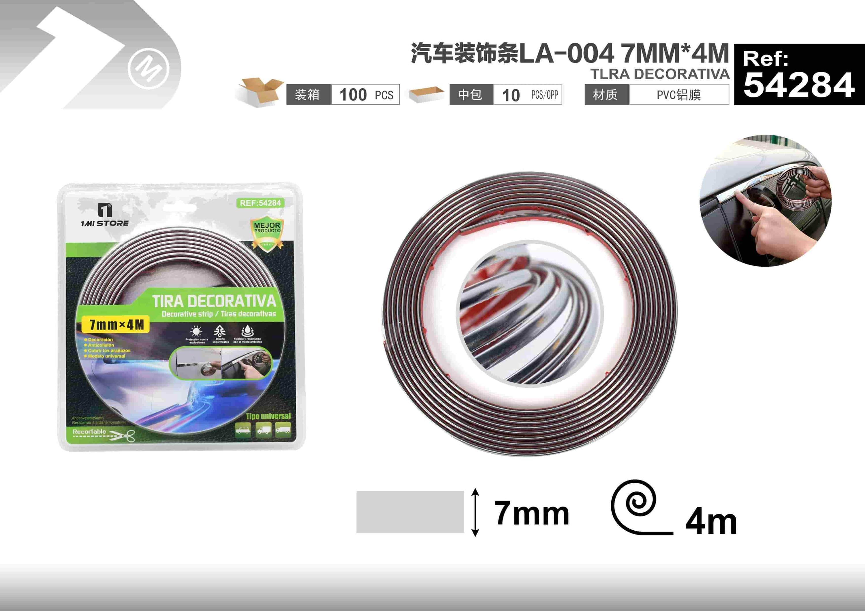 tiras decorativas, 7 mm, 4 m