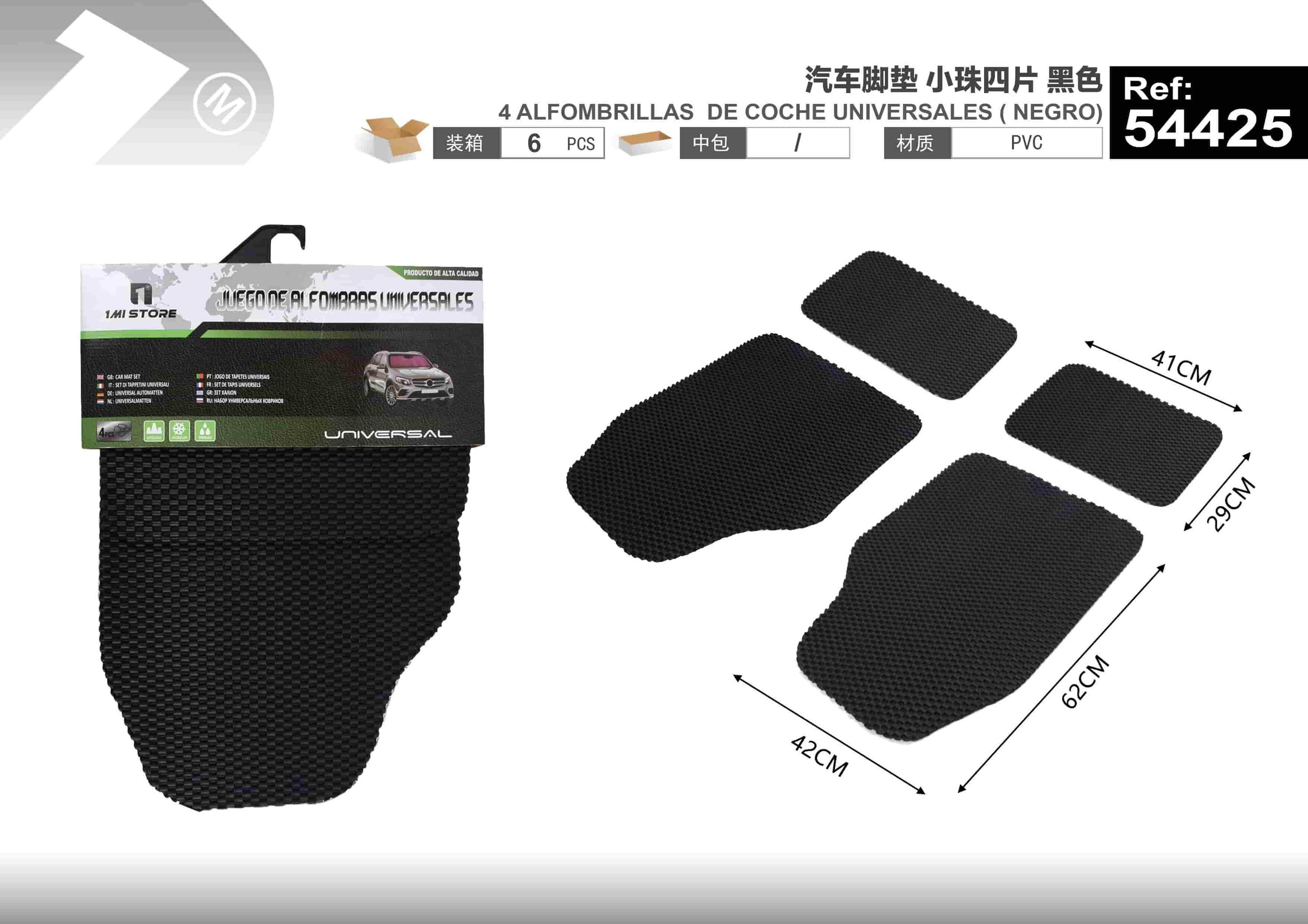 Alfombrillas de coche, color negro, modelo 54425