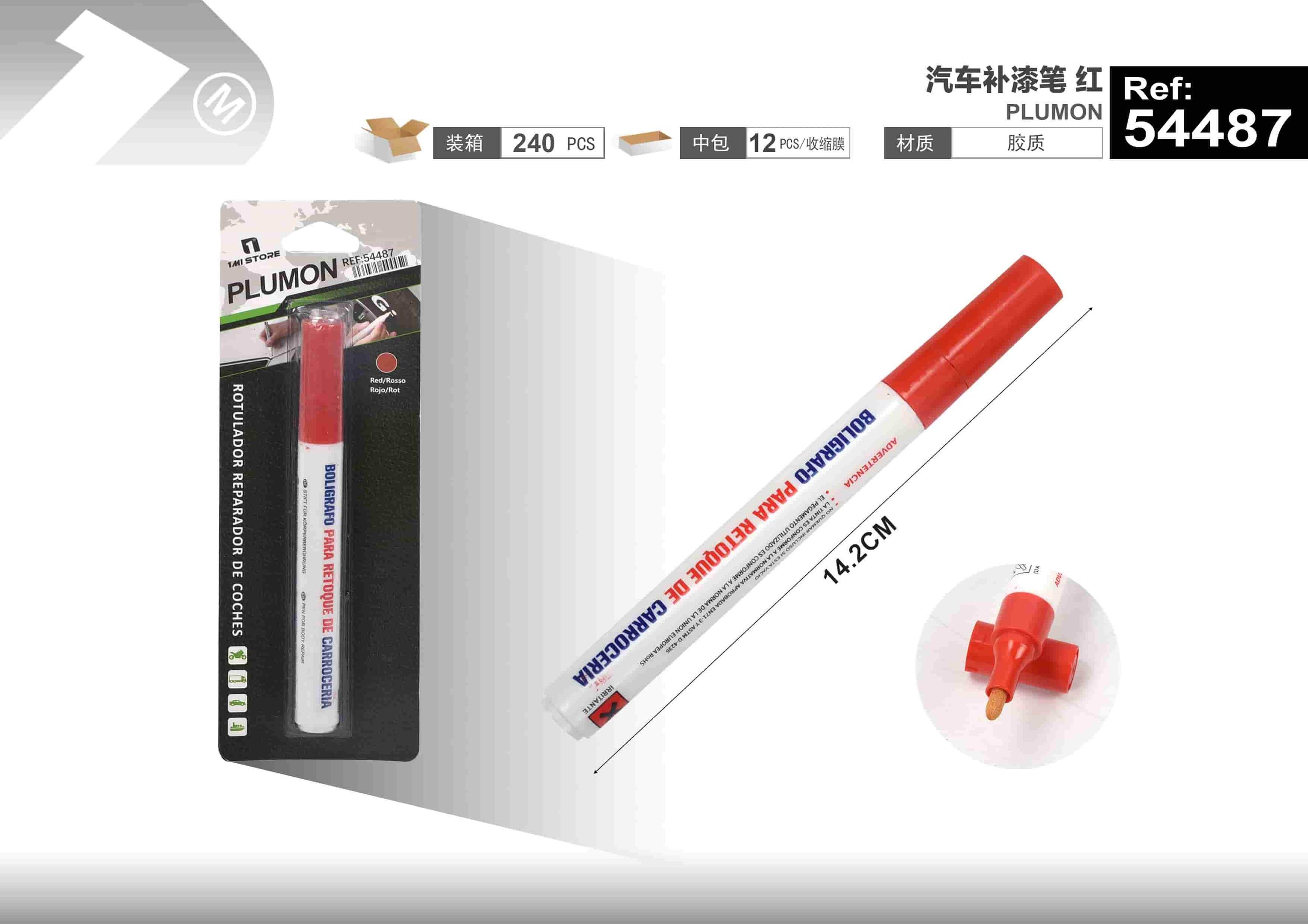 lápiz de retoque, color rojo