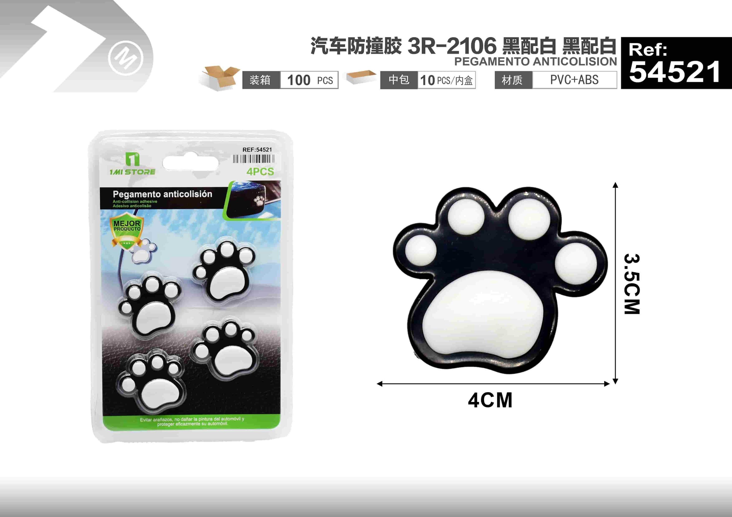 Accesorios de protección, modelo 3R-2106, colores negro y blanco