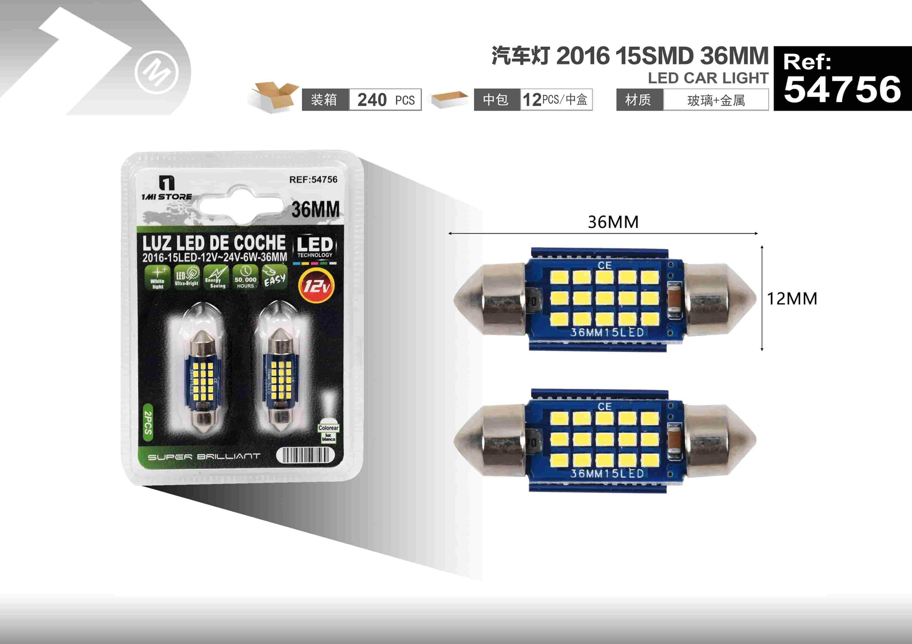luces LED, 36 mm