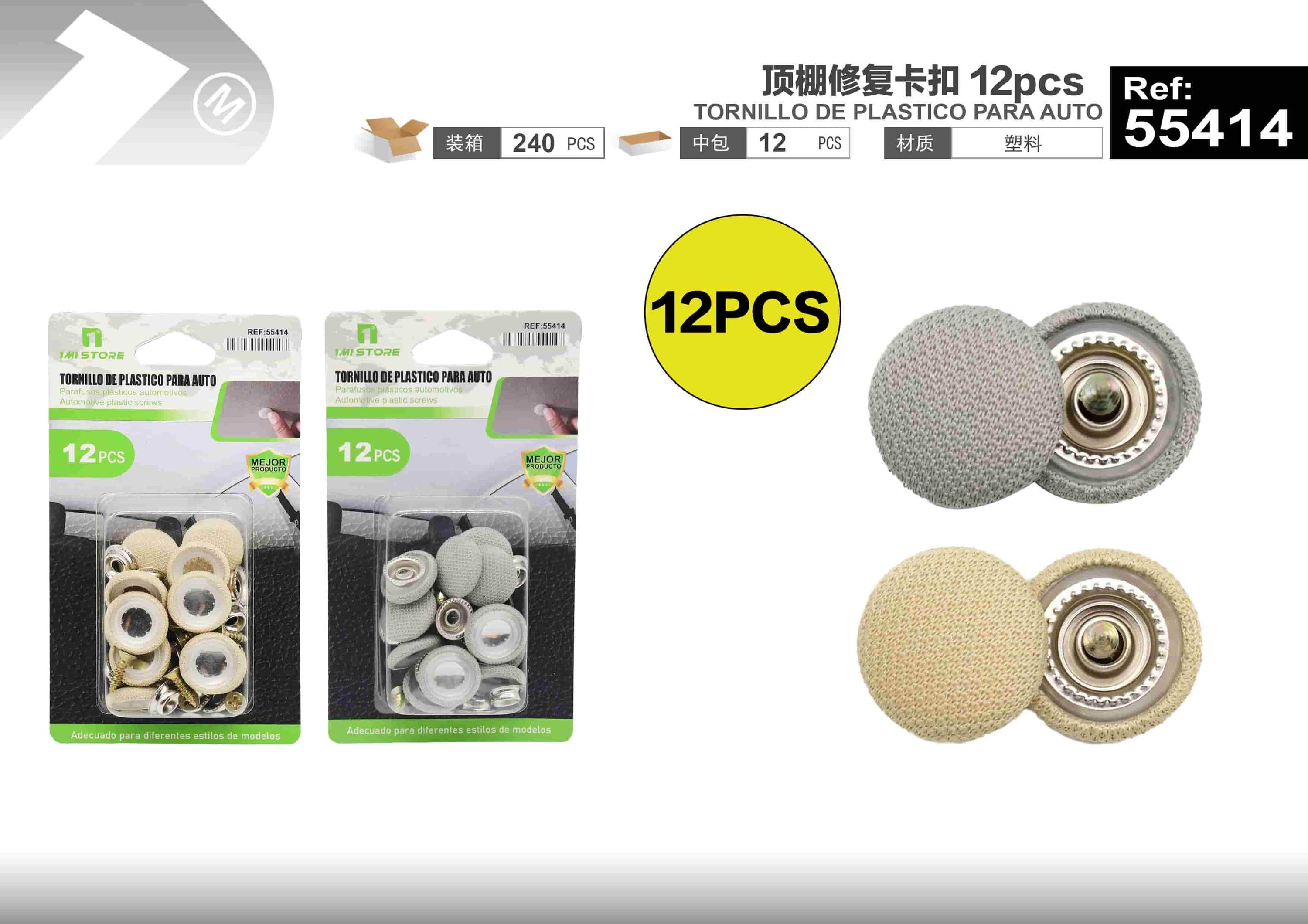 Hebillas de coche, 12 piezas, modelo 55414