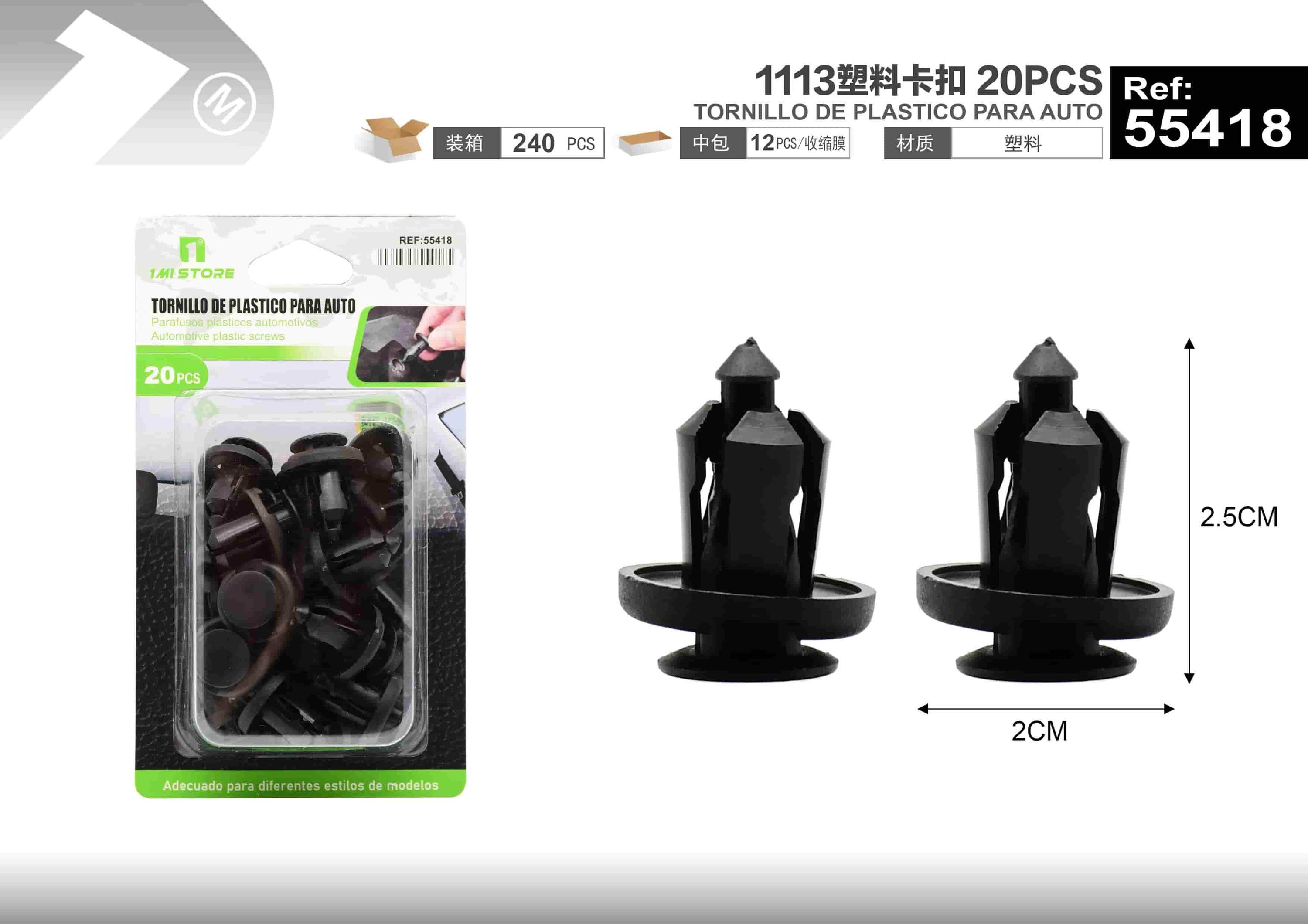 Hebillas de coche, 12 piezas, modelo 55418