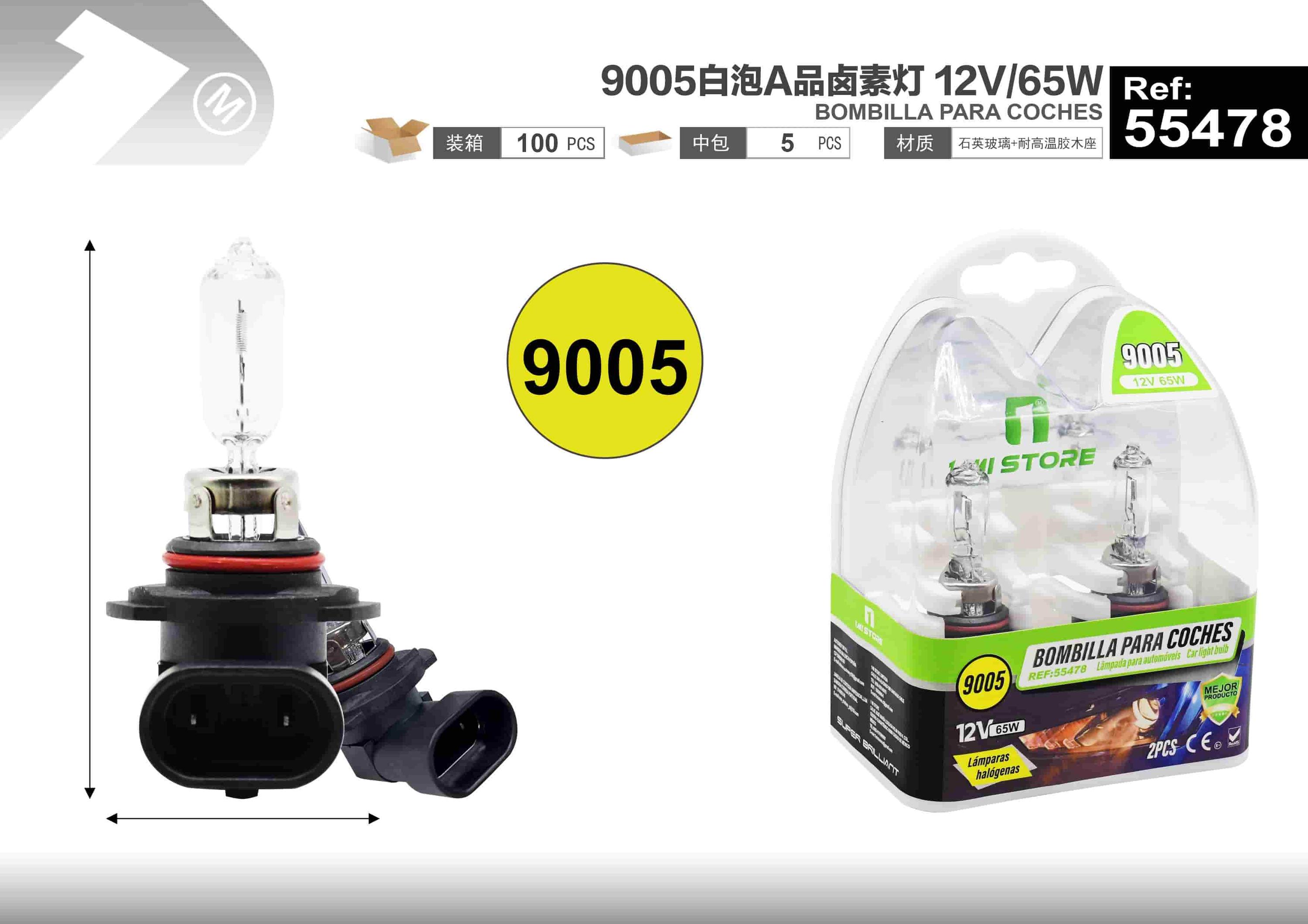 Lámparas halógenas, 12 V, 65 W, color blanco