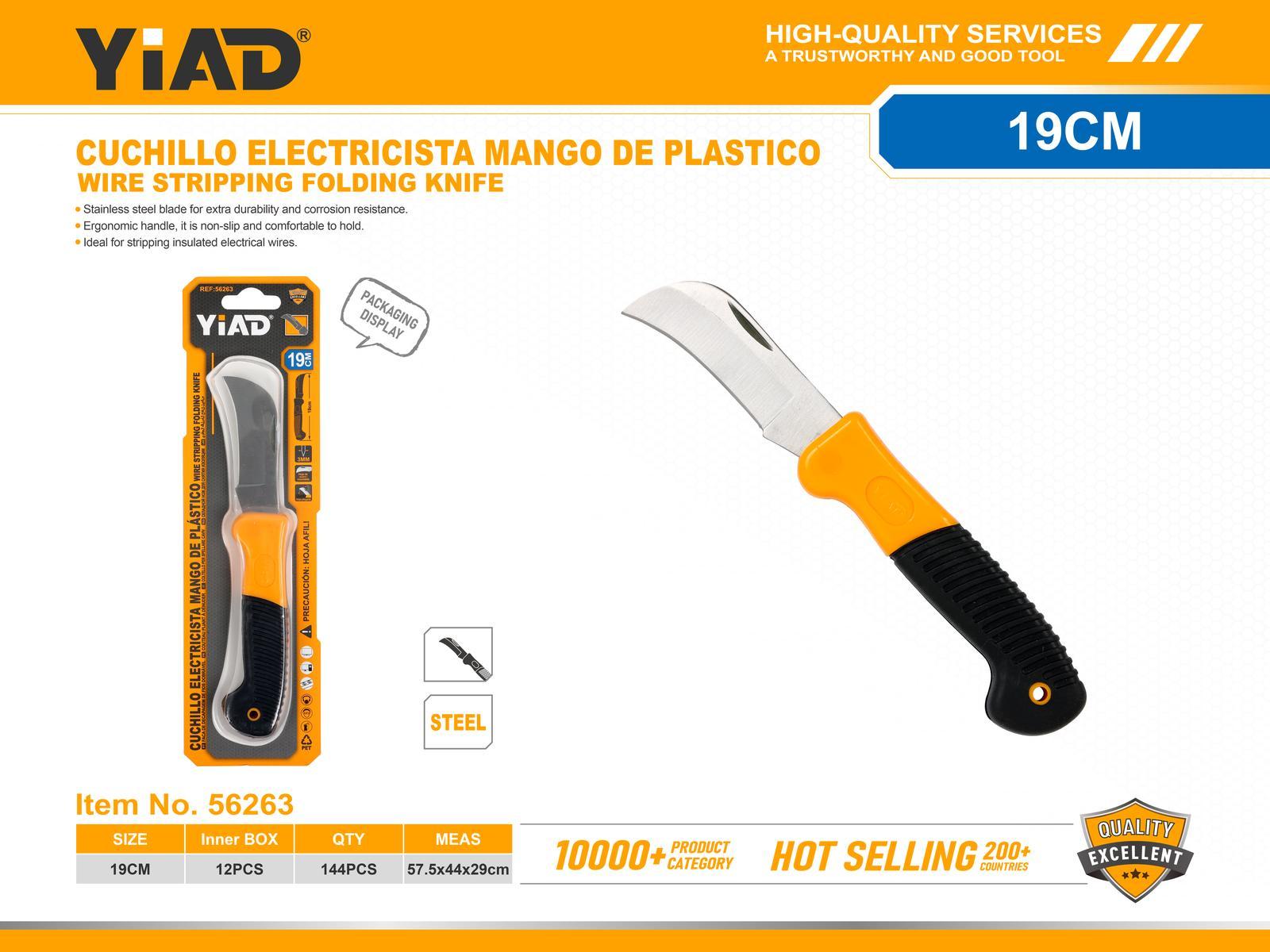 Cuchillos para electricista, color bicolor, ref. 56263