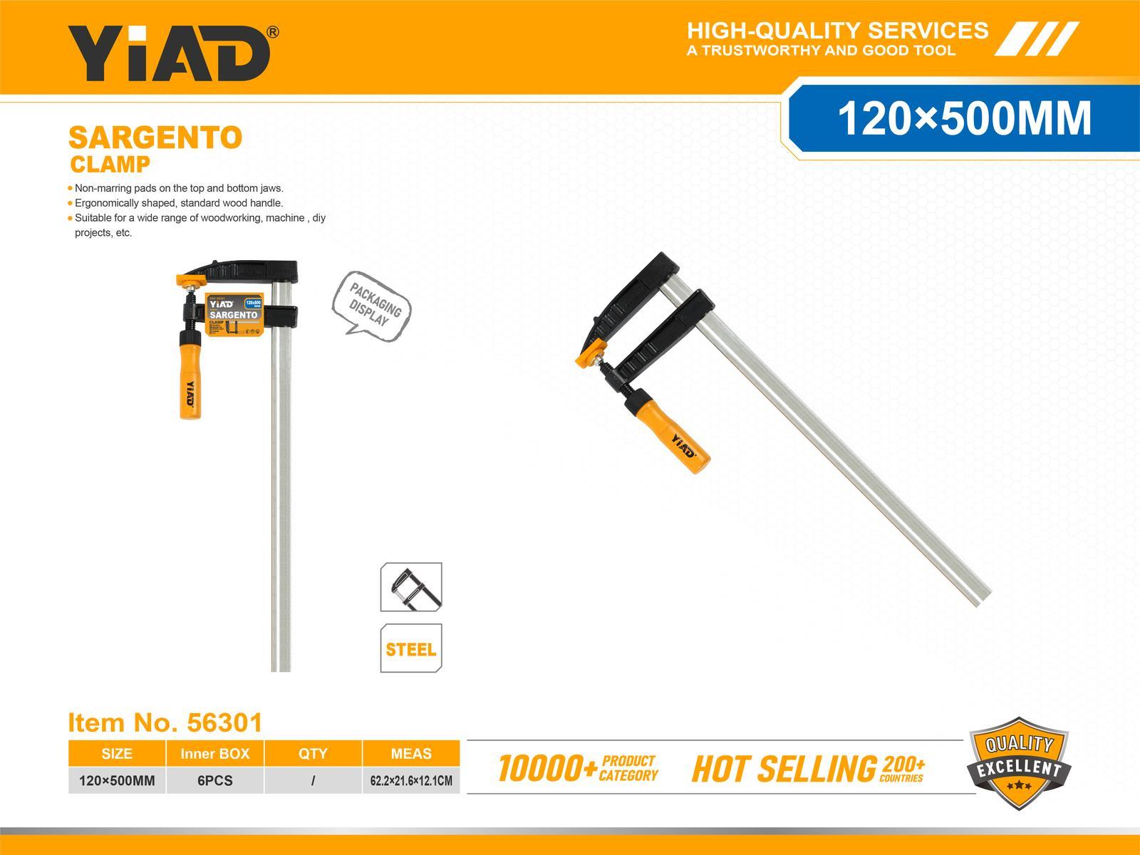 Serie de prensas para carpintería, 120 × 500 mm