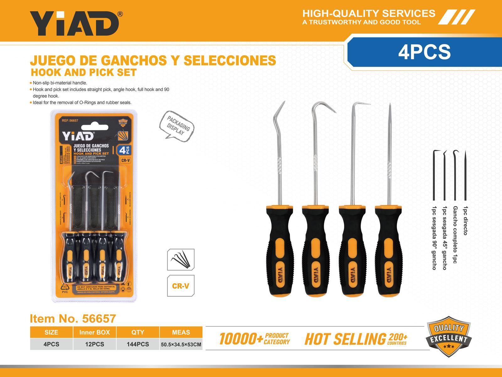 Serie de destornilladores, 4 piezas, ref. 56657