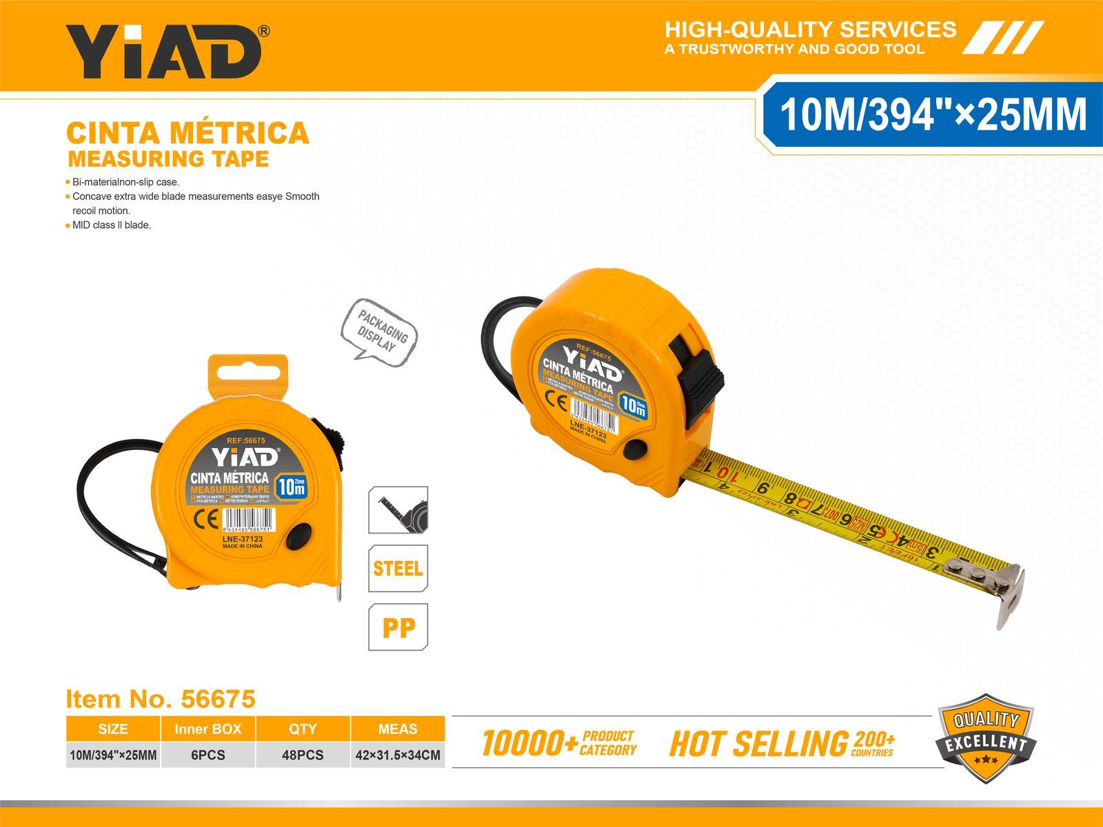 Cinta métrica, 10 m, 25 mm