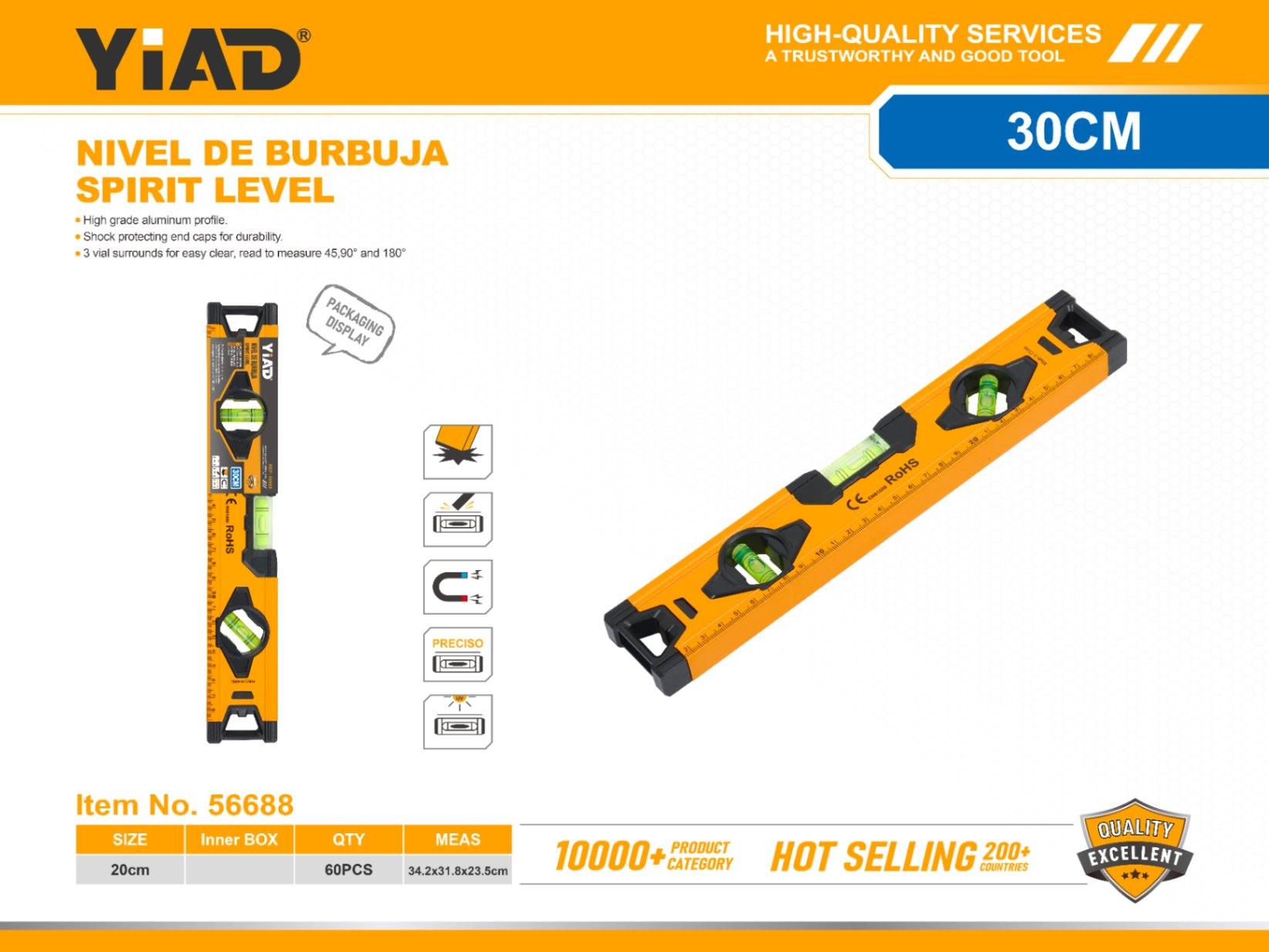 Nivel, modelo FL-960, 300 mm