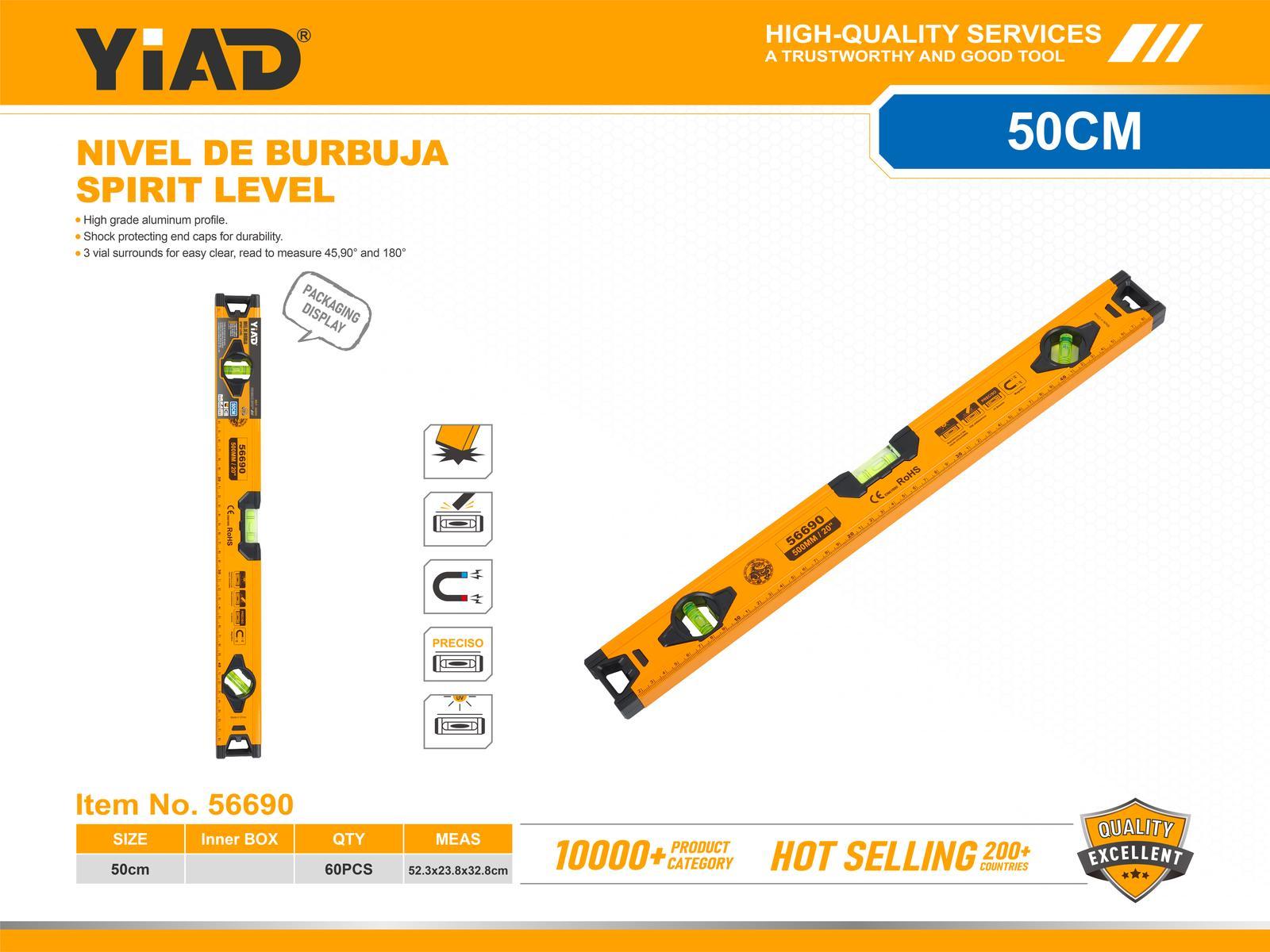 Nivel, modelo FL-960, 500 mm