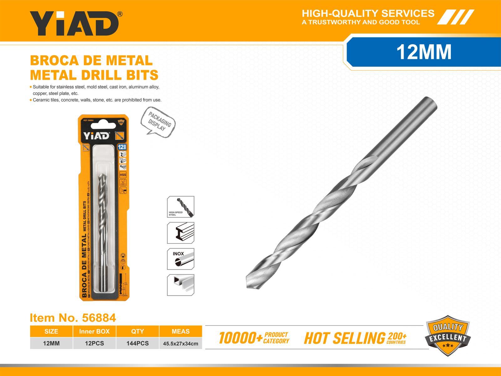 Serie de brocas, 12 mm, ref. 56884