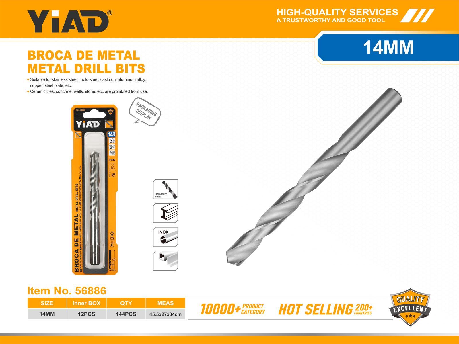Serie de brocas, 14 mm, ref. 56886