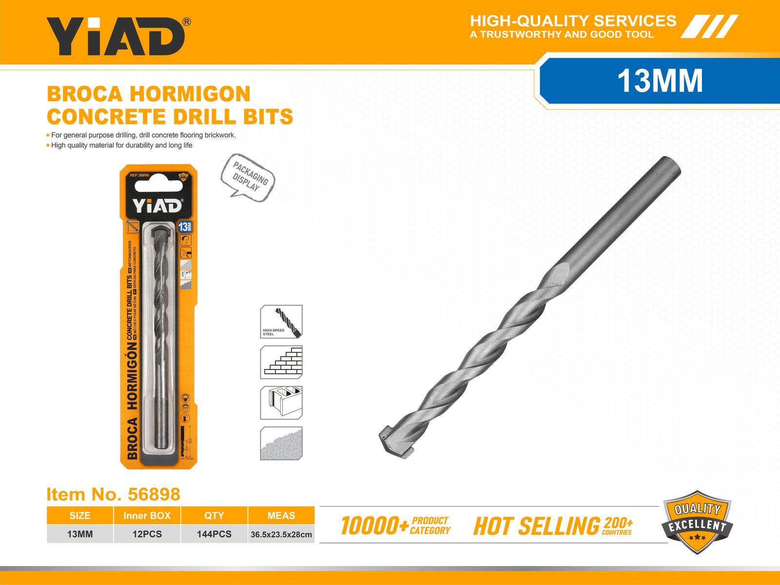 Serie de brocas, 13 mm, 150 mm