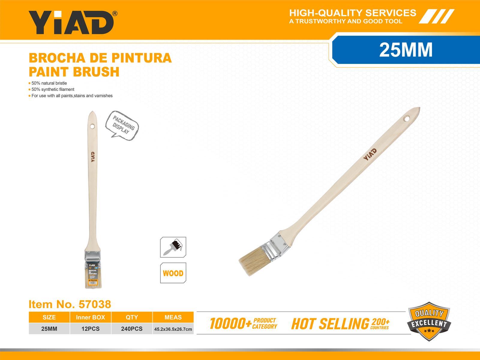 Brochas para pintura, 1 pulgadas, ref. 57038
