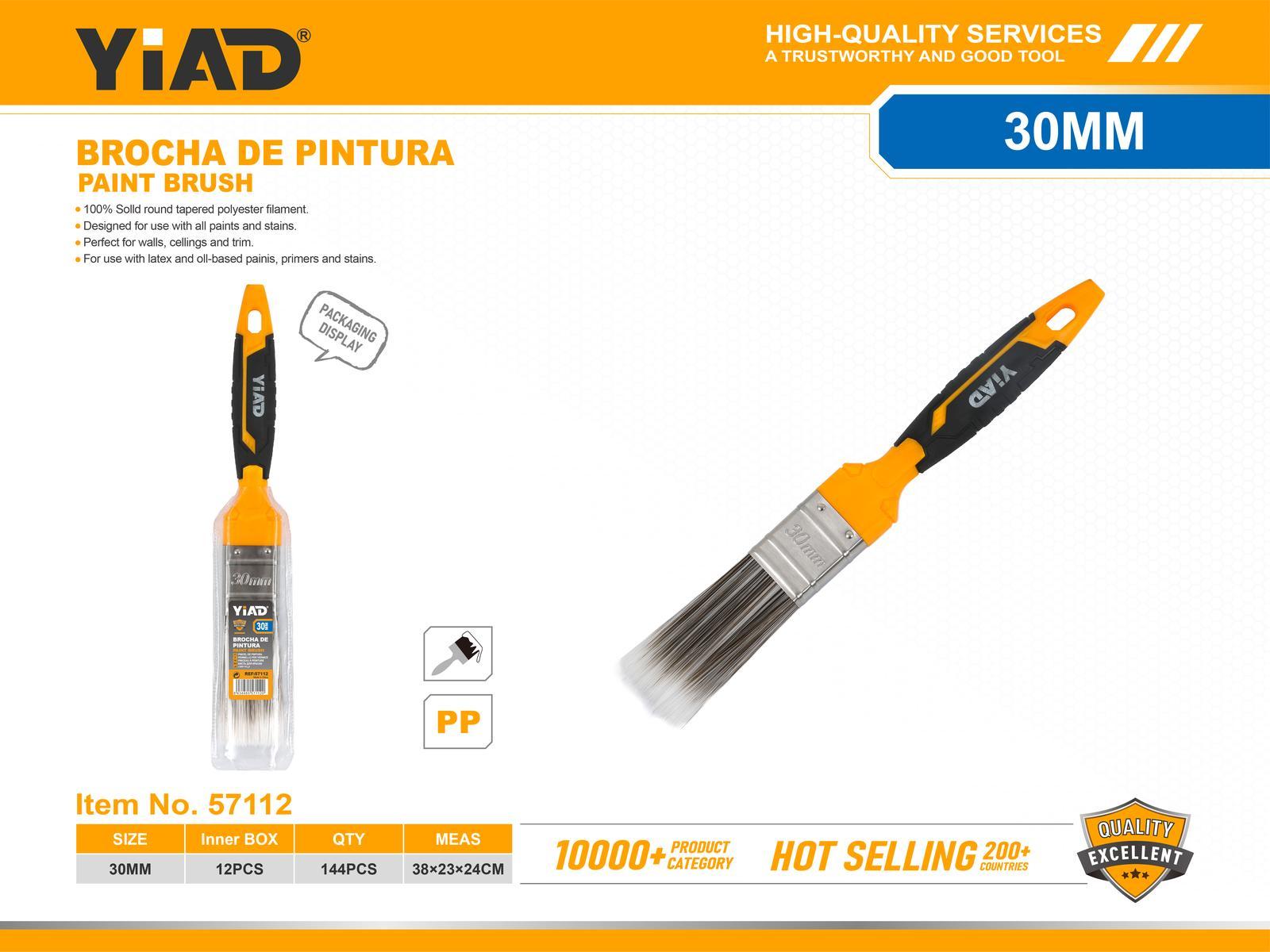 Brochas para pintura, 30 mm, color bicolor, ref. 57112