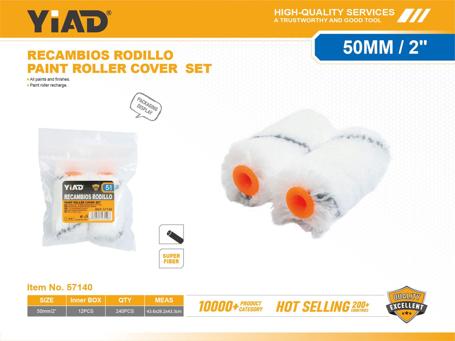 Rodillos para pintura, 2,5 pulgadas, 63 mm, 2 piezas, ref. 57140