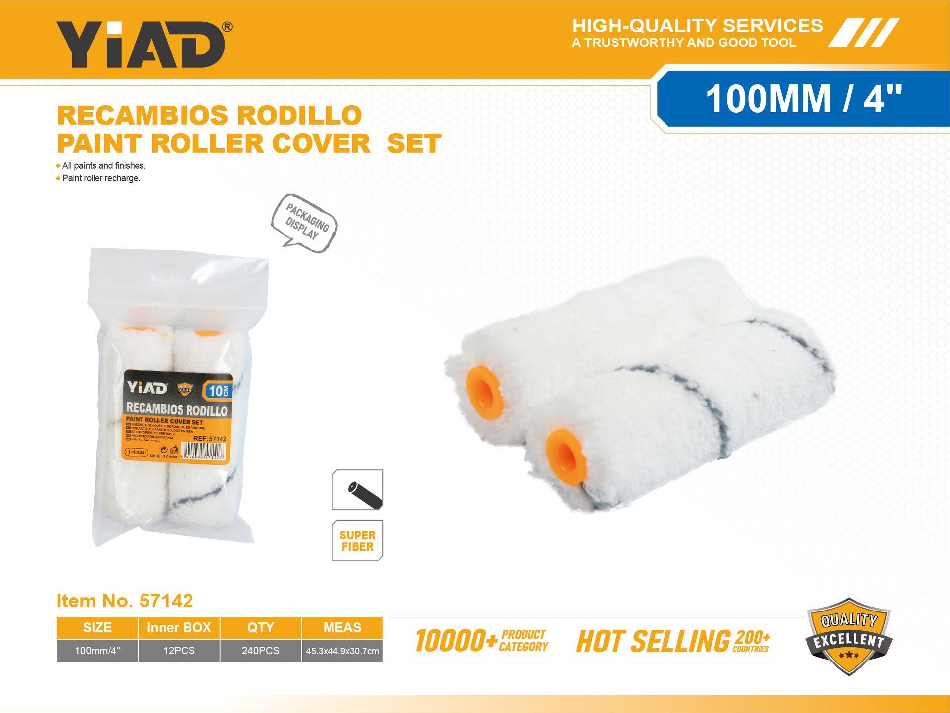 Rodillos para pintura, 4 pulgadas, 100 mm, 2 piezas, ref. 57142