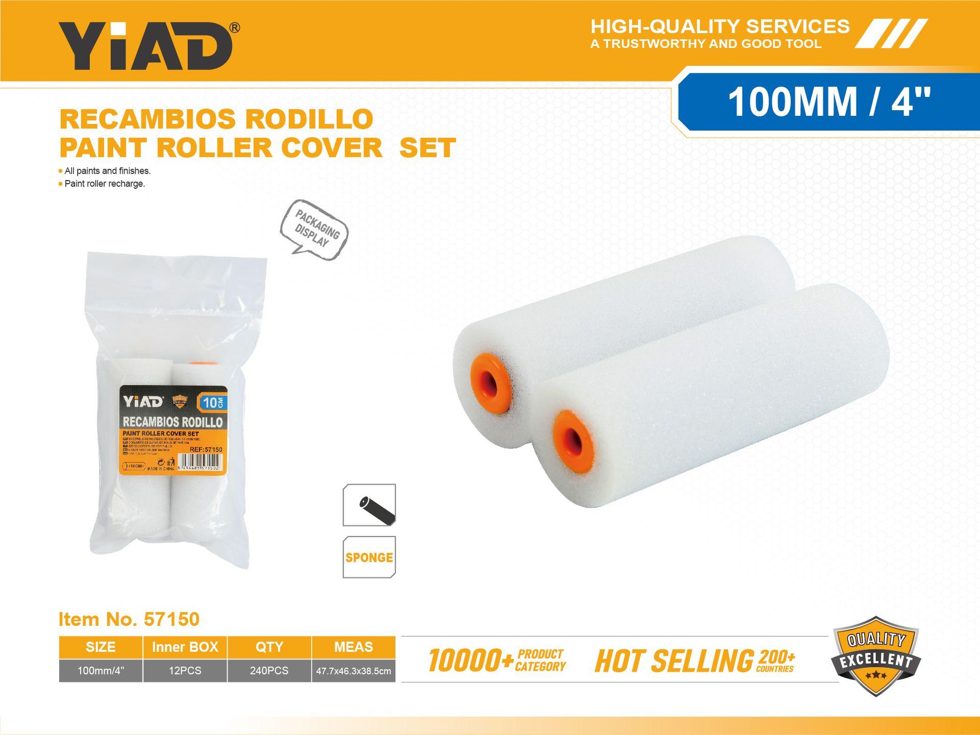 Rodillos para pintura, 4 pulgadas, 100 mm, 2 piezas, ref. 57150