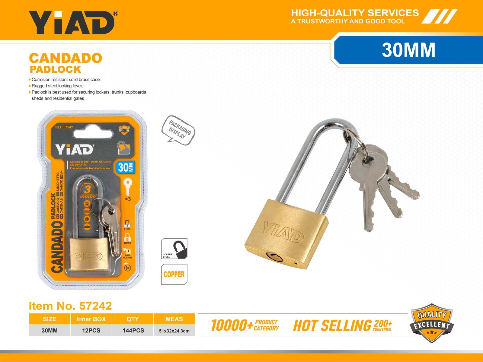 Candados de cobre, 30 mm, ref. 57242