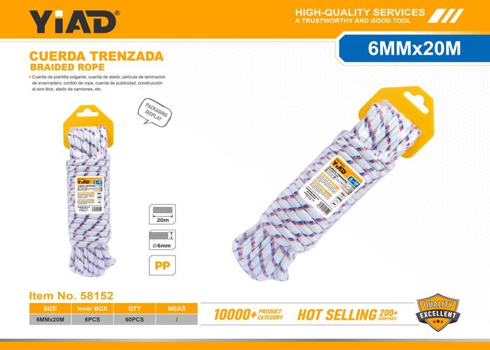 Cuerda de nailon, 6 mm, 20 m, ref. 58152