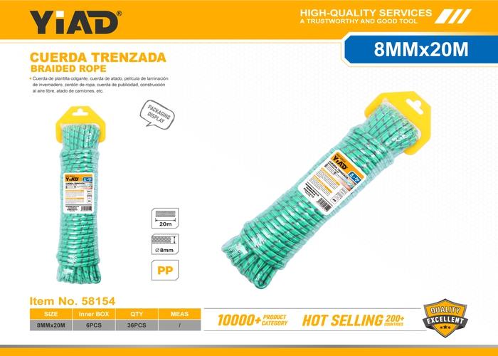Cuerda de nailon, 8 mm, 20 m, ref. 58154