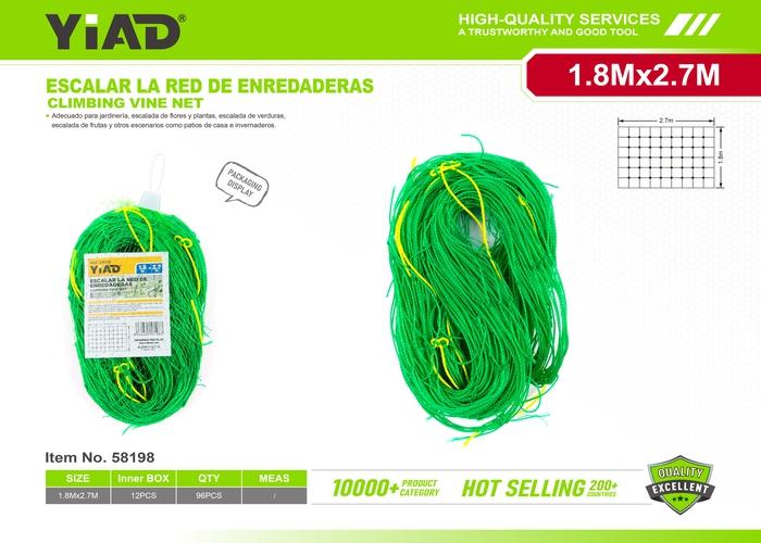 Malla para aves, 1,8 m, 2,7 m